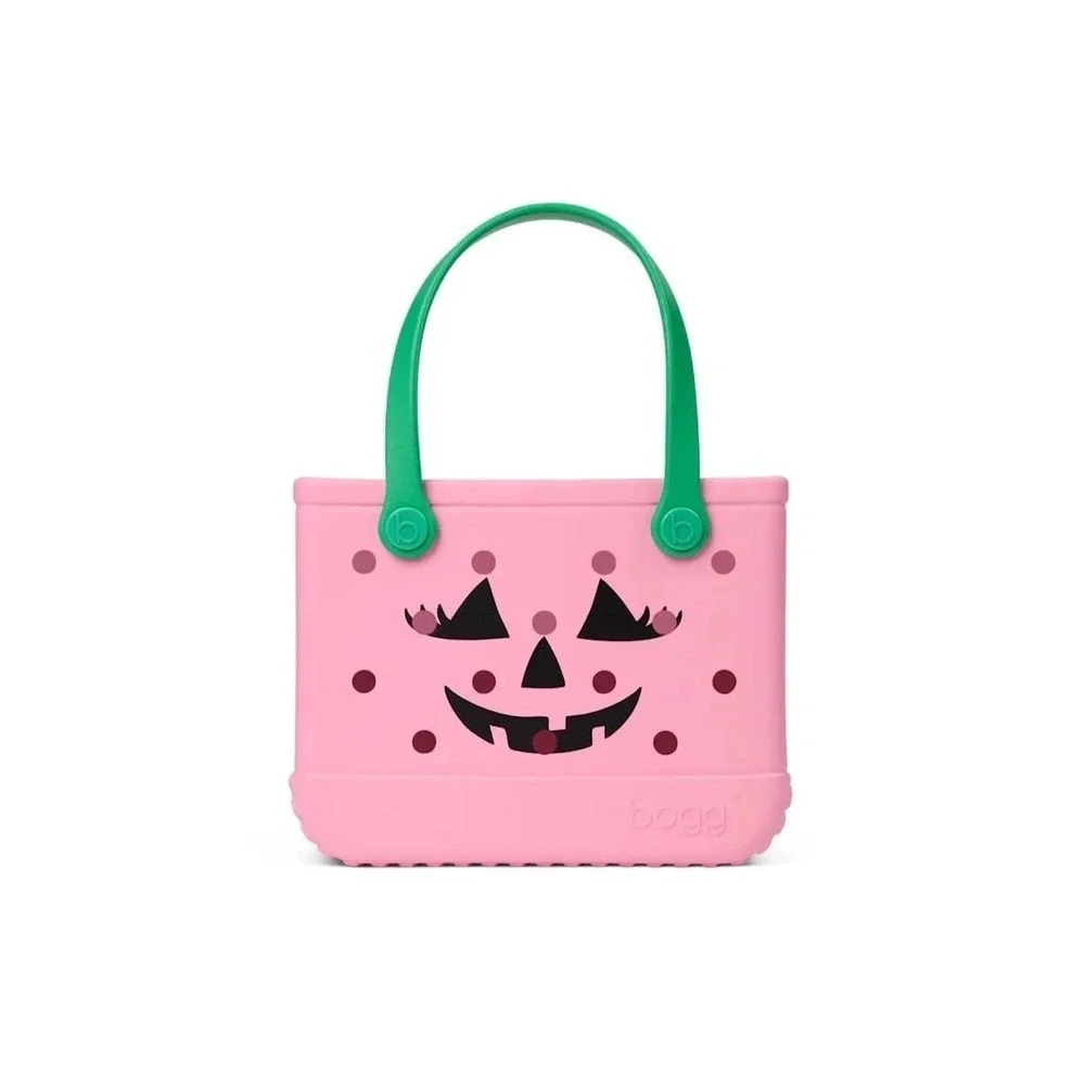Bogg Bitty Bag Halloween Pink Pumpkin Jack O'Lantern NWT Tote Limited Edition